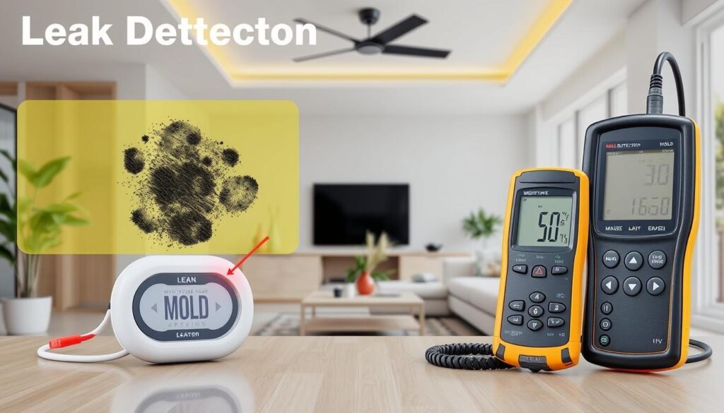 Leak detection for moisture control Leak detection for moisture control