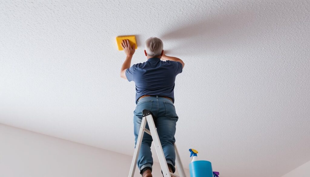Cleaning popcorn ceiling Cleaning popcorn ceiling