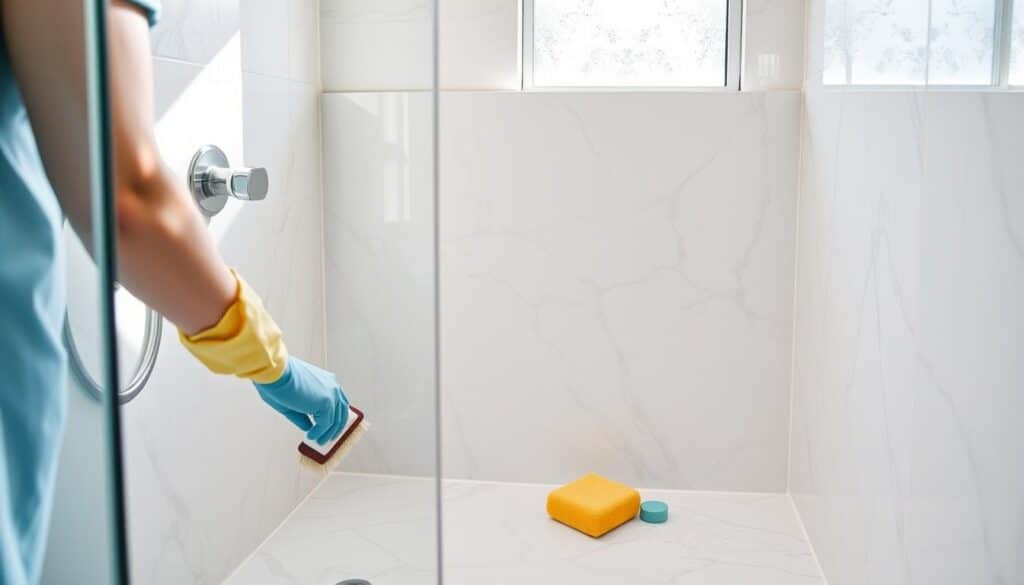 How to Clean Mold from Grout in Marble Shower