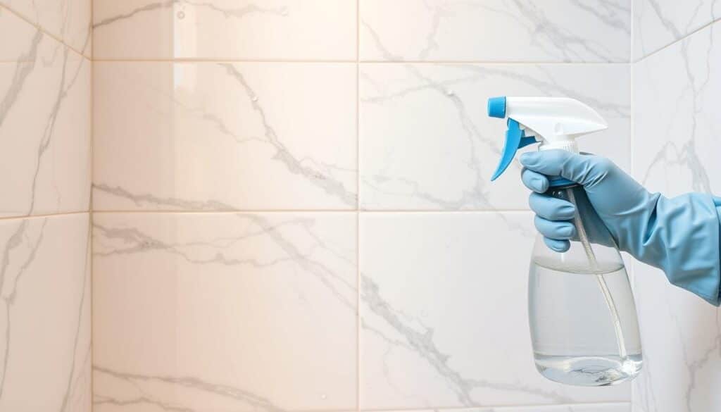 Marble shower mold cleaning Marble shower mold cleaning